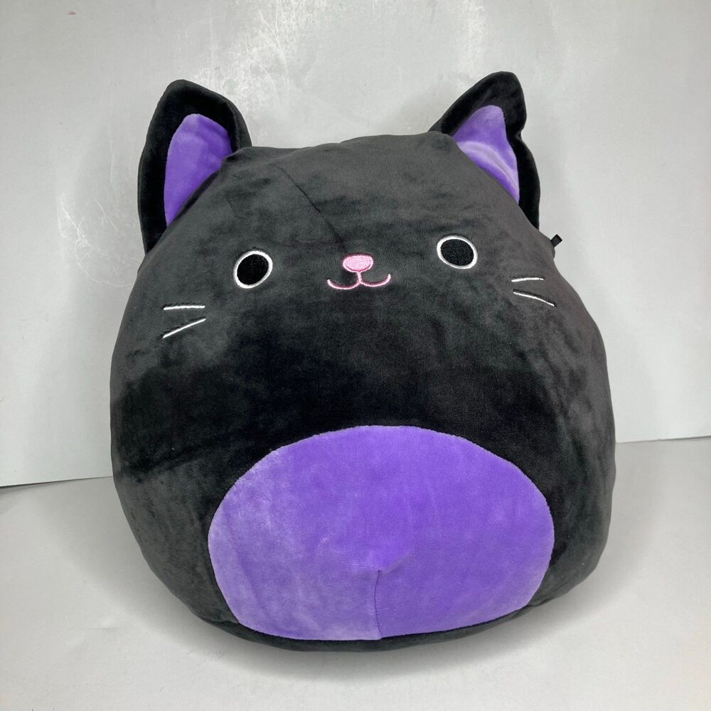 Squishmallow Autumn The Black Cat 12” Purple Halloween Rare Soft Plush Kelly Toy